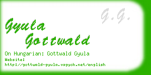 gyula gottwald business card